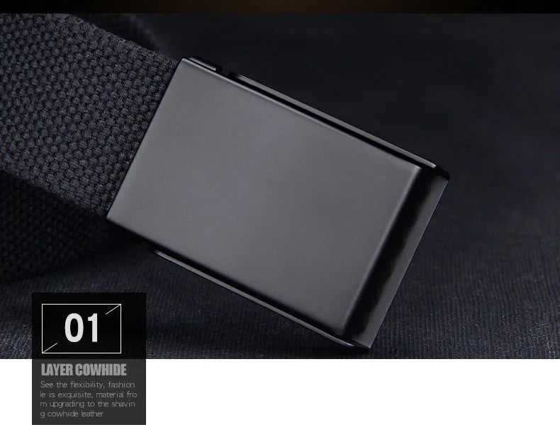 Canvas Nylon Belts Men Black Automatic Buckle Unisex Women Large Big Size Jeans Belts Plus LONG Extra Size 160 150 140 130cm