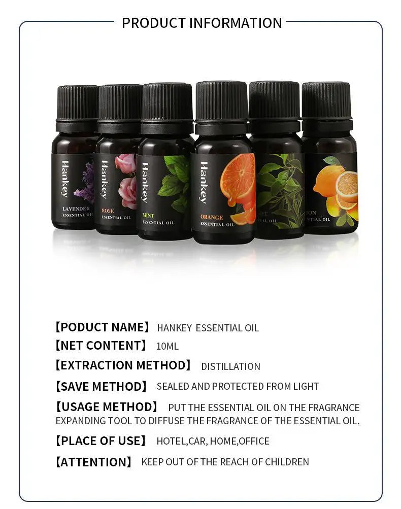 Aromatherapy Essential Oil 10ml Lemon Eucalyptus Lavender Eucalyptus Jasmine Rose Mint Orange Aroma Essential Oil