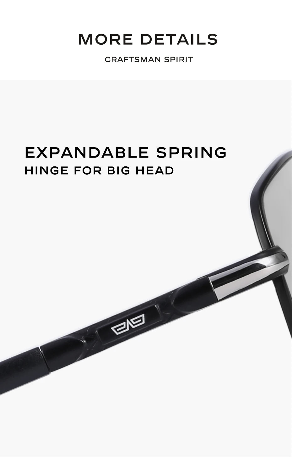 CAPONI Photochromic Men's Sunglasses Polarized Classic Brand Design Anti Ray Shades Driving Square Sun Glasses Men UV400 BS8724