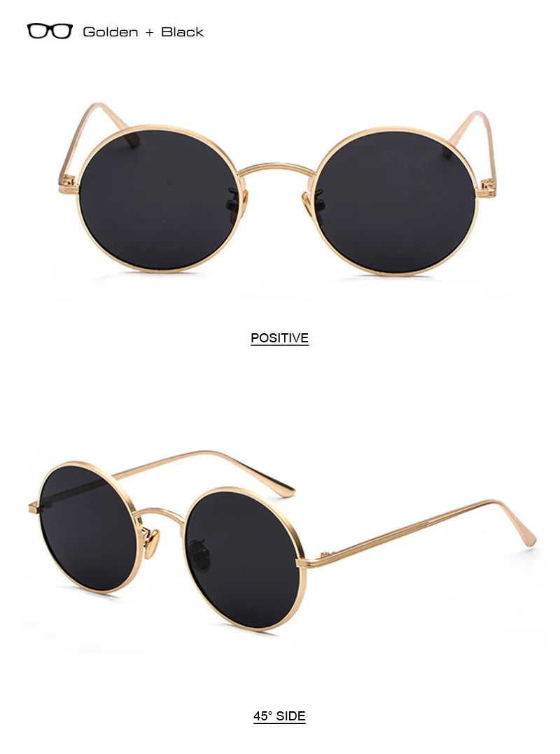 SHAUNA Super Round Women Sunglasses Brand Designer Fashion Men Dark Green Lens Shades UV400