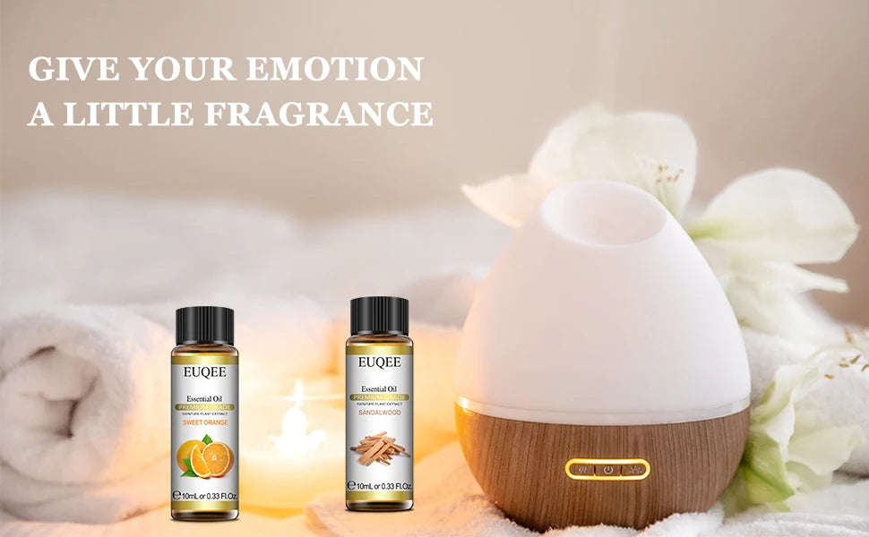 EUQEE 10ml Palo Santo Plant Essential Oil with Dropper Blue Tansy Cardamom Wintergreen Fennel Lavender  Vanilla Oil For Diffuser