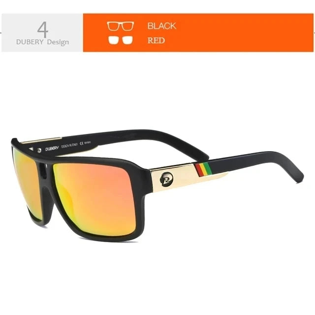 DUBERY Polarized Sunglasses Men's Driver Shades Male Sun Glasses For Men Original 2024 Luxury Brand Designer Oculos 008
