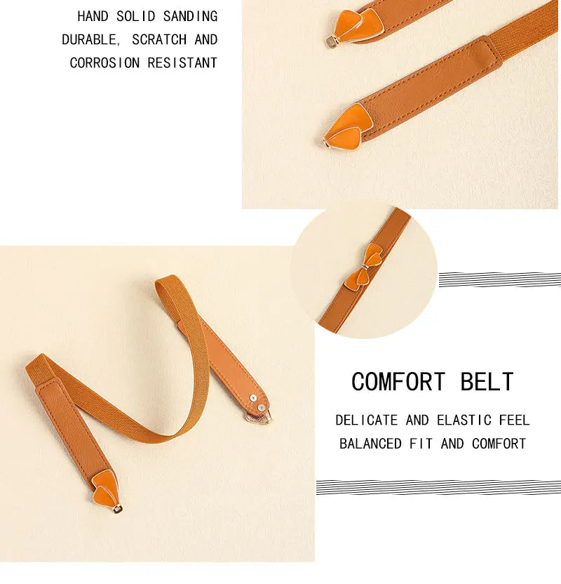 Women Skinny Belt for Dresses Ladies Fashion Elastic Belts Waist Band Cinch Waistband